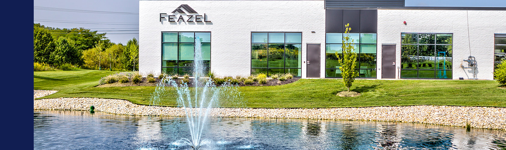 Exterior of the Feazel corporate offices in New Albany Business Park - photo by James DeCamp 2020.